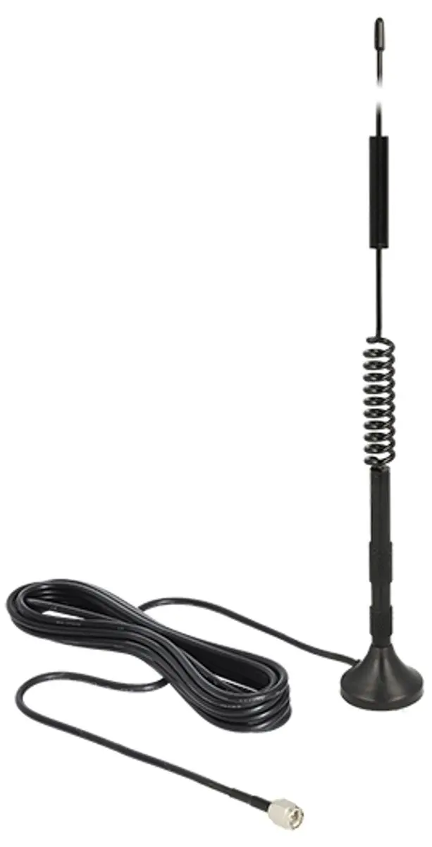 Delock Antenne LTE/UMTS/GSM SMA 5dBi - 3m - Zwart