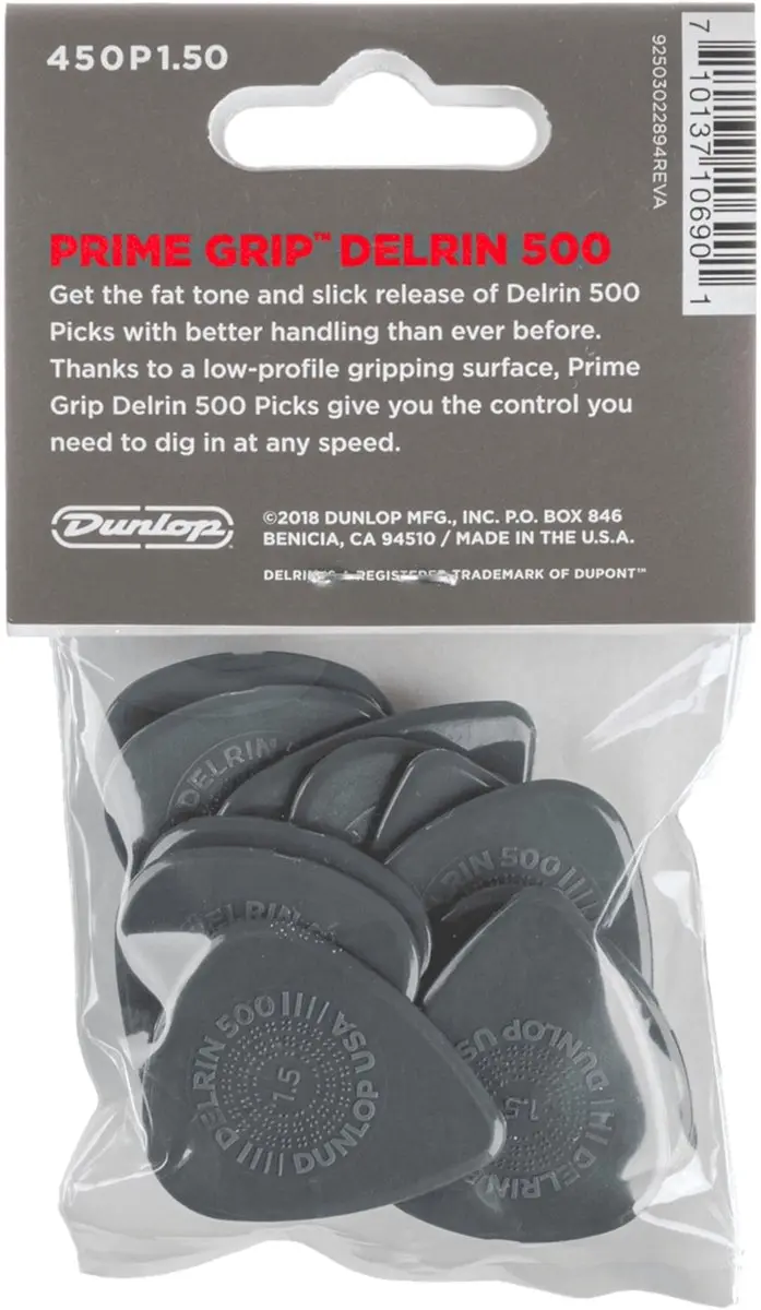 Dunlop 450P1.50 Prime Grip Plectrumset 1,50mm