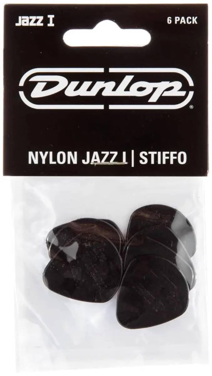 Dunlop Jazz I Plectrumset 6-delig - Zwart 1,10mm