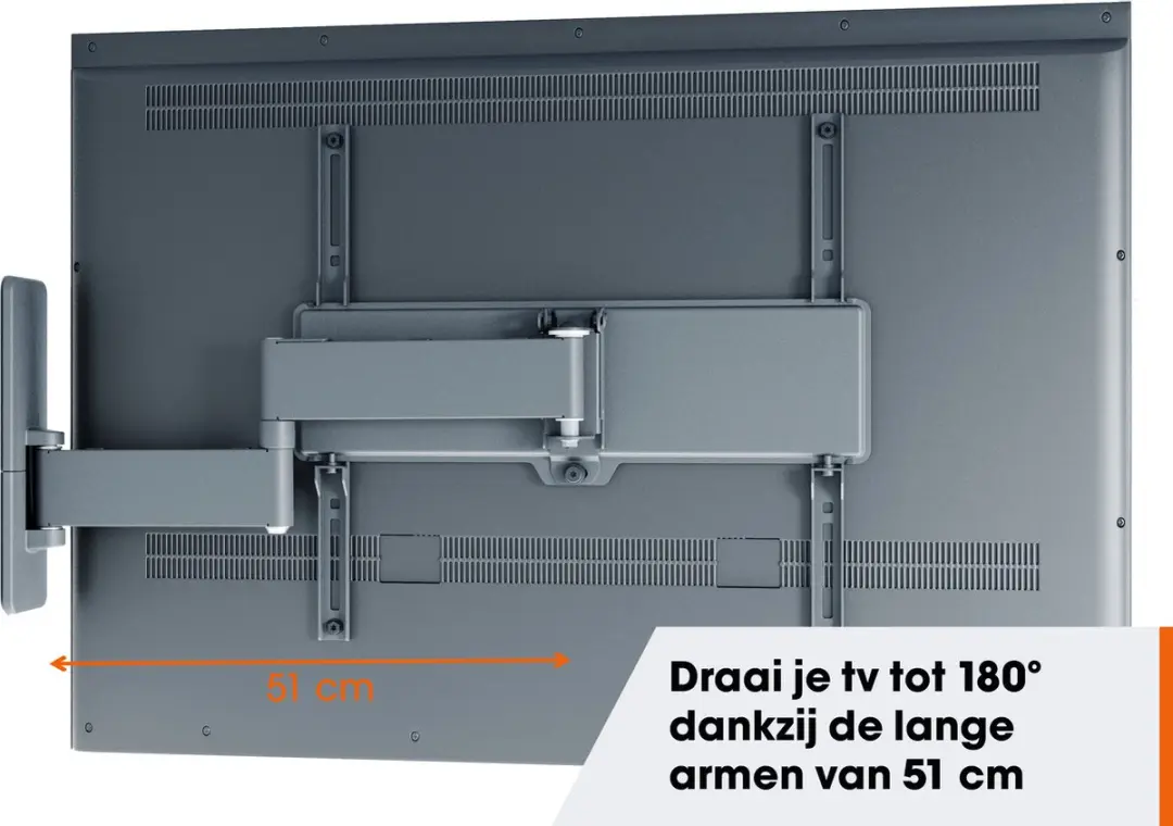 Vogel's QUICK TVM 1446 Draai- en kantelbare tv-beugel 32-65" - 25kg - Zwart