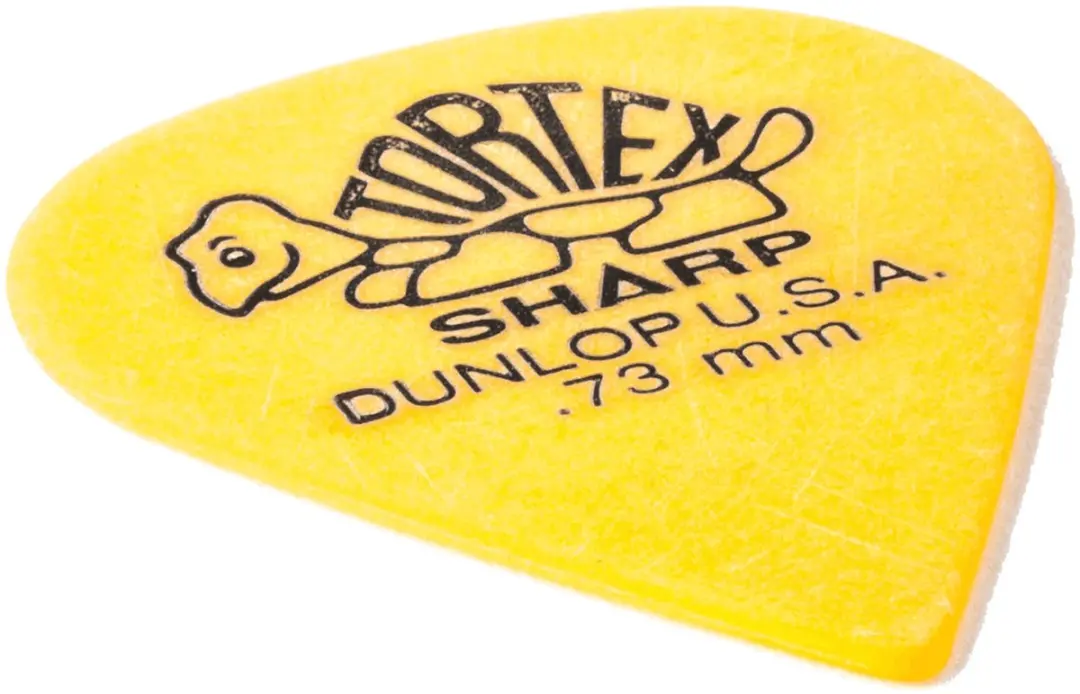 Dunlop Tortex 418-P-73 Plectra 12 Stuks - Geel 0.73mm