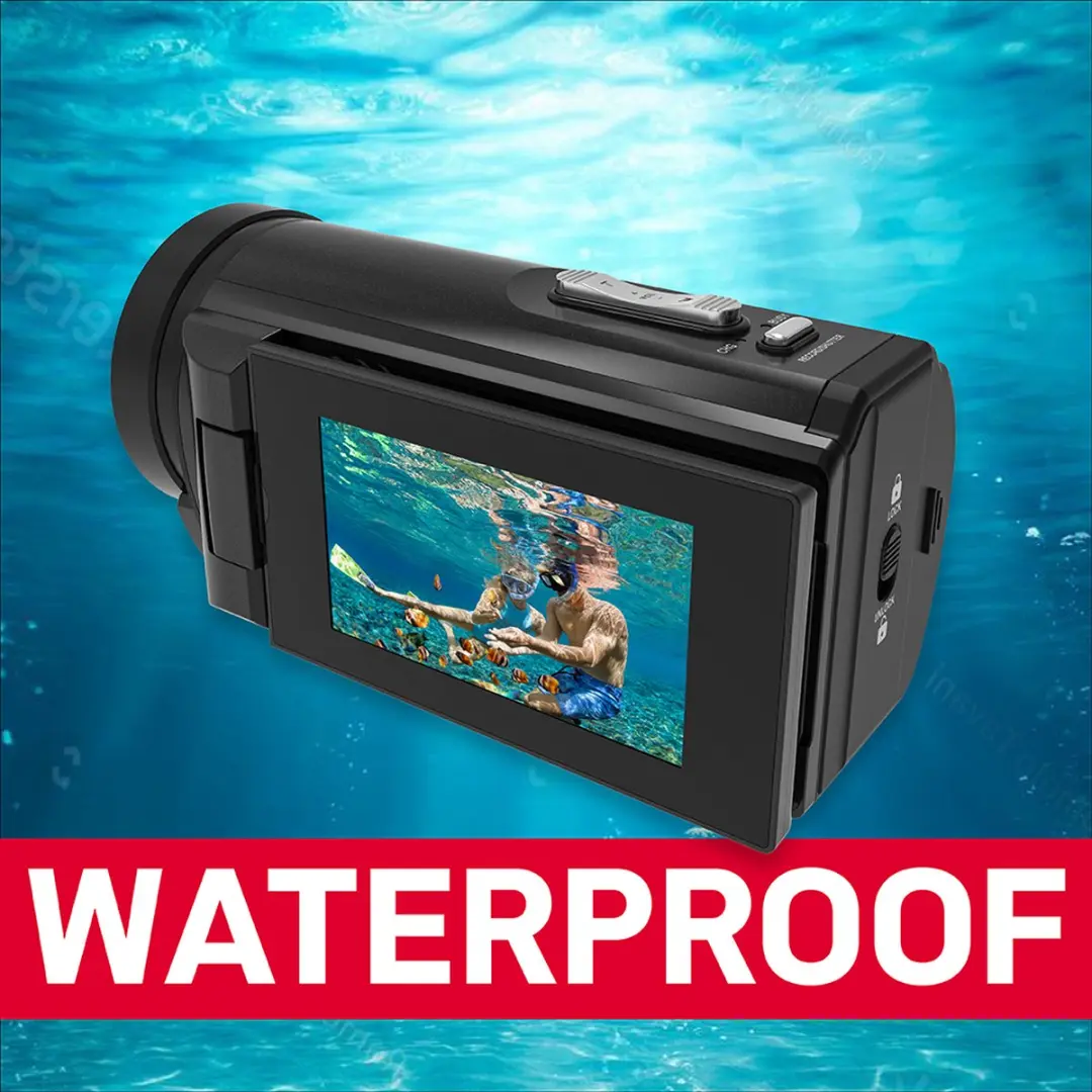 AgfaPhoto Realimove CC4000W Camcorder - 4K Onderwater - 24MP - 18x Zoom - Zwart
