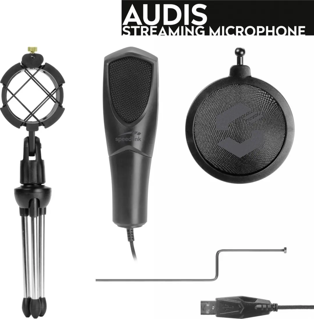 Speedlink AUDIS SL-800012-BK Streaming Microfoon - Zwart