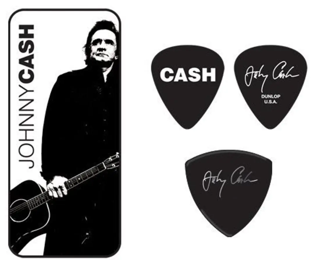 Dunlop Johnny Cash Plectrum Set - Legend Heavy - 6 Stuks - Zwart