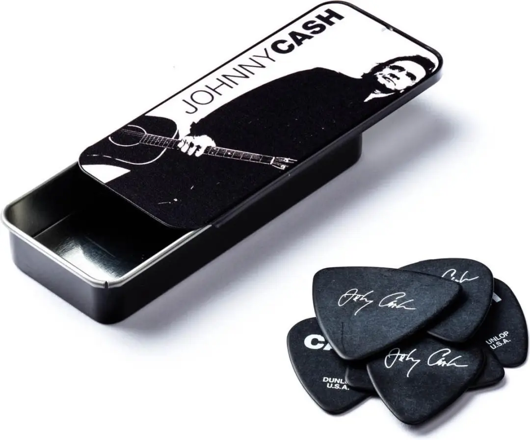 Dunlop Johnny Cash Plectrum Set - Legend Heavy - 6 Stuks - Zwart