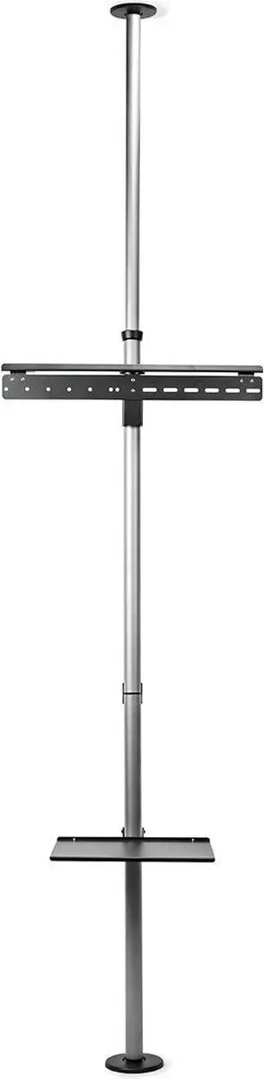 Nedis TVSM5750BK Draai- en Kantelbare TV-Standaard 70" - 30kg - Zilver/Zwart