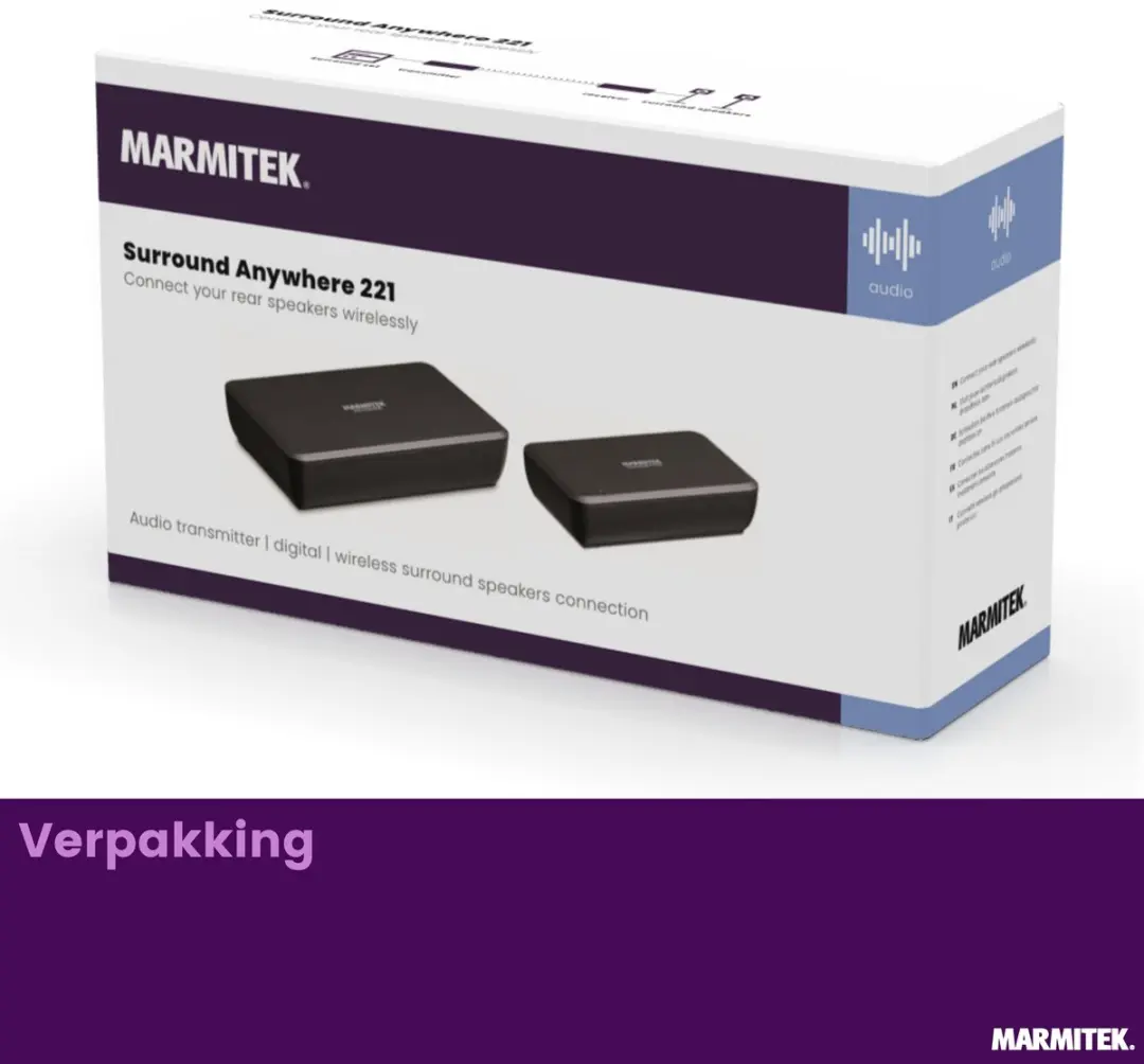 Marmitek Surround Anywhere 221 Draadloze Audio Zender/Ontvanger