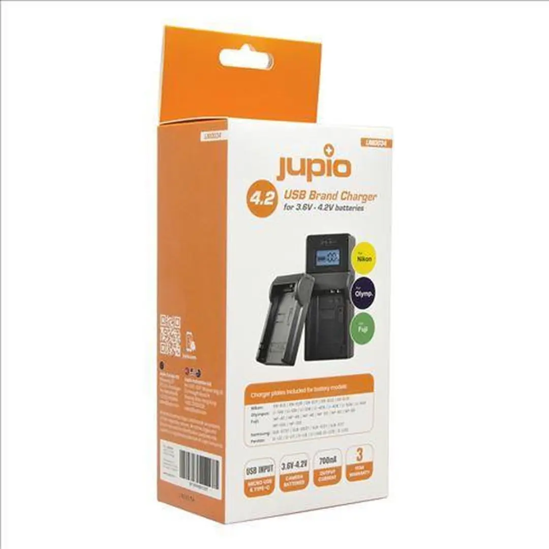 Jupio USB Brand Charger Kit 8719743931237 - Camera - o.a. Fujifilm/Olympus/Nikon