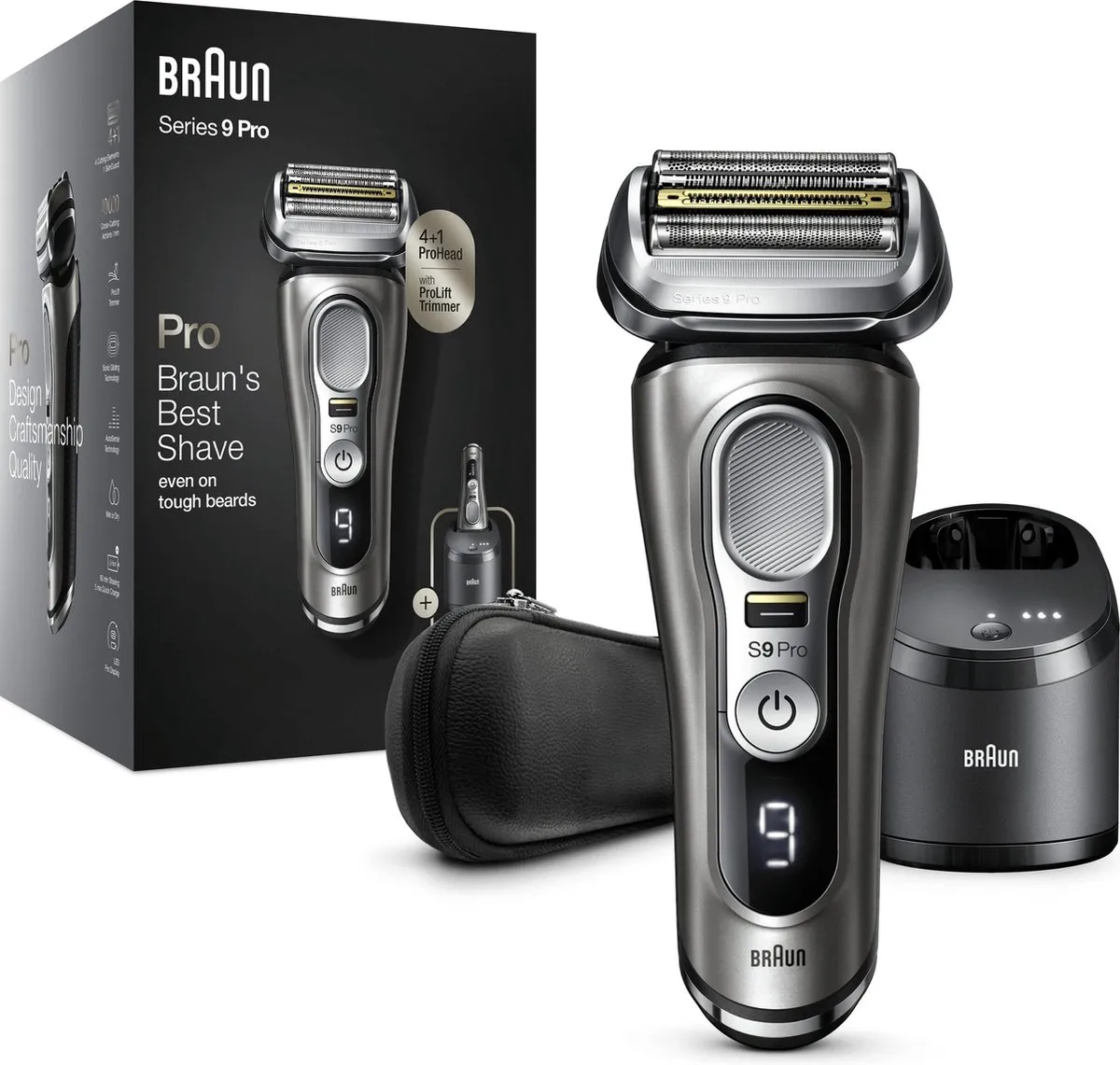 Braun Series 9 Pro 9465cc Elektrisch Scheerapparaat - 5 Mesjes - Grijs