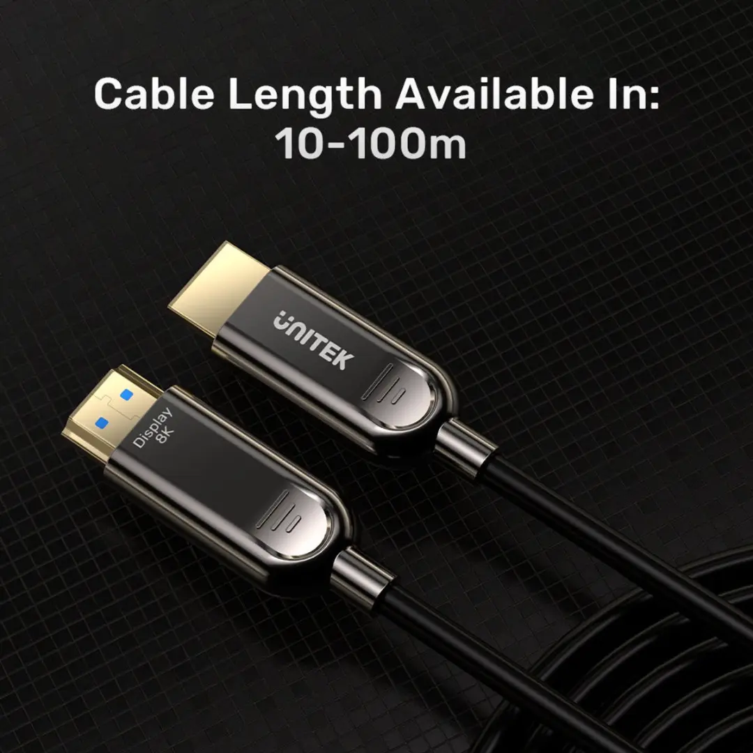 Unitek HDMI 2.1 AOC C11085GY01-10M Kabel - 8K 120Hz - 10m - Zwart