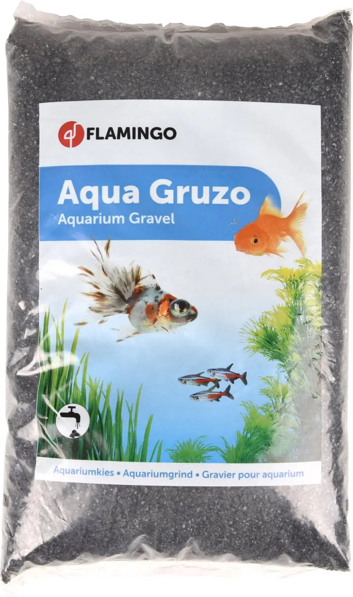 Flamingo Aquarium Grind 2 kg - Zwart