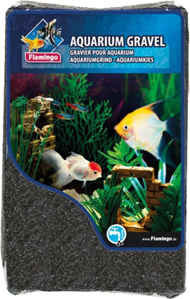 Flamingo Aquarium Grind 2 kg - Zwart