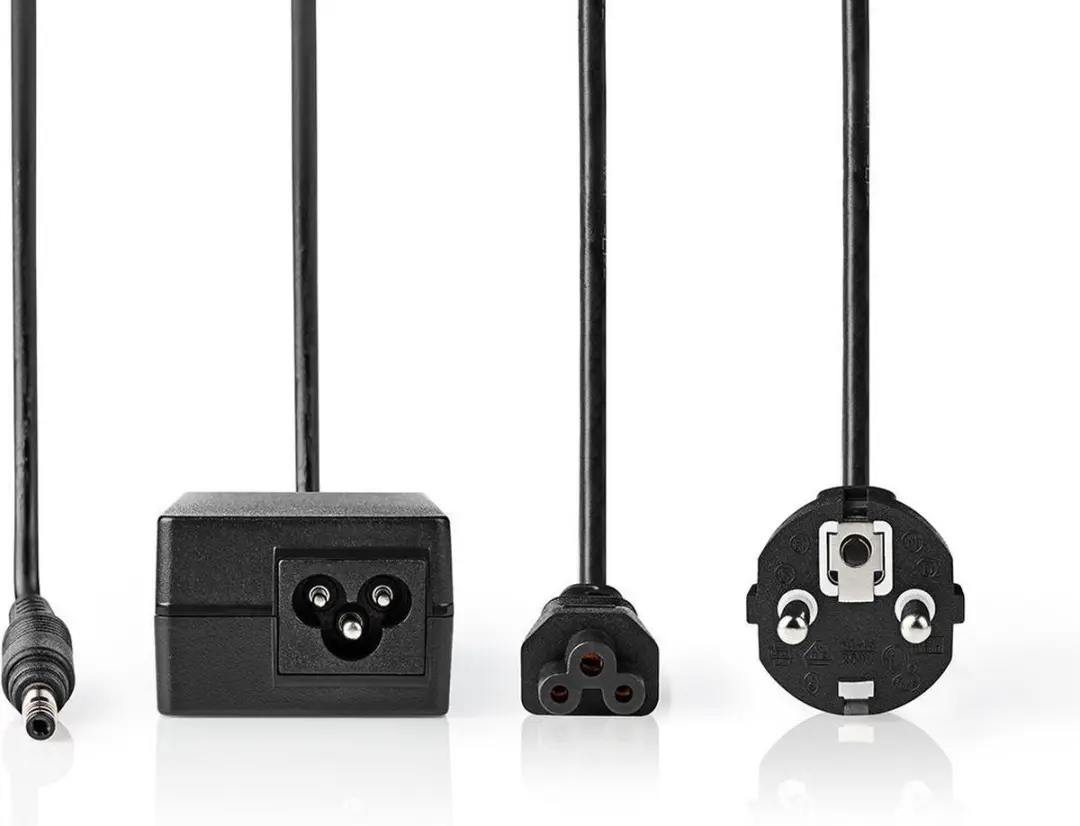 Nedis NBARF6515FBK Notebookadapter 65W - Type-F - Zwart