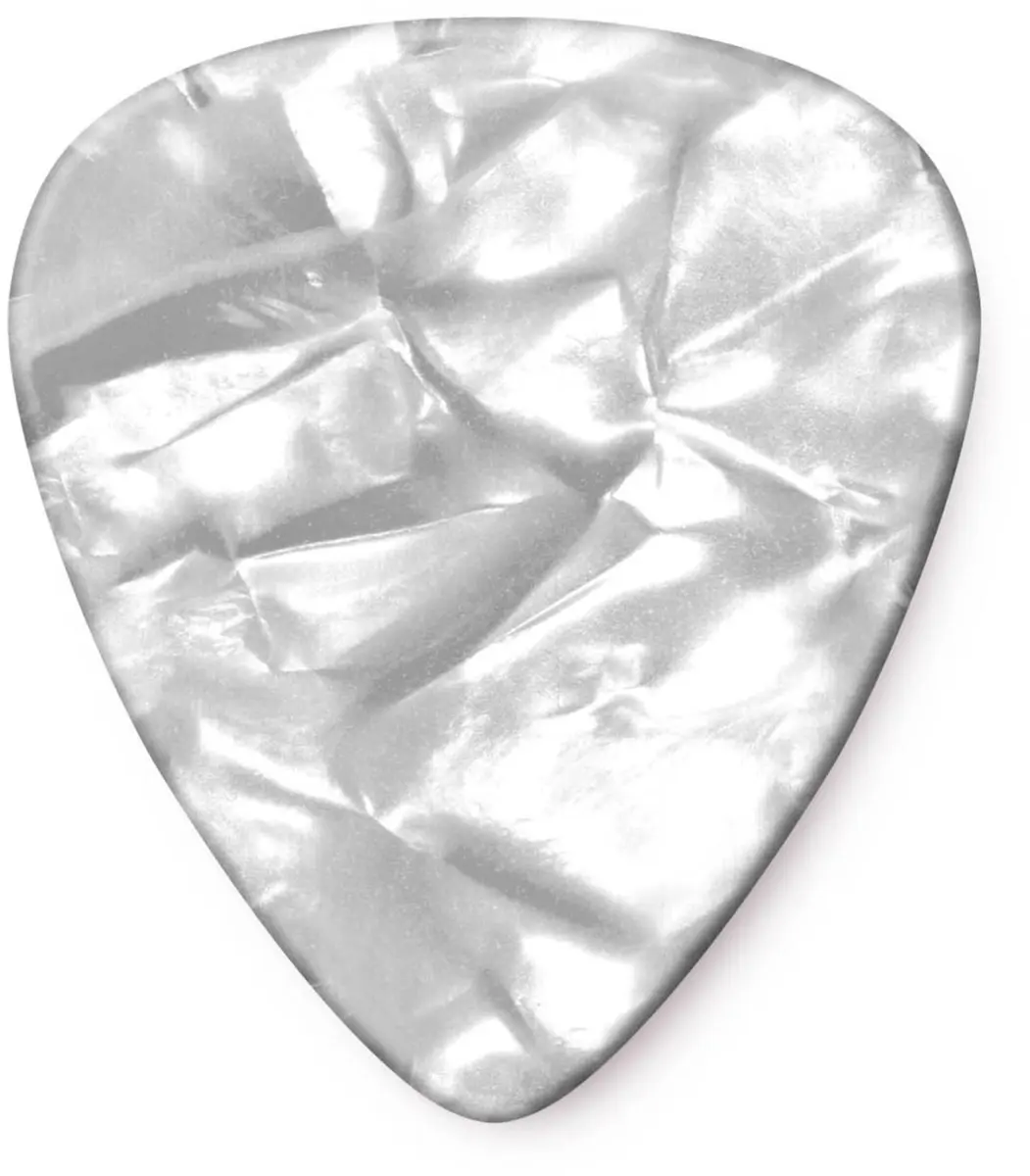 Dunlop Genuine Plektrum Heavy Pearl Wit - 12 Stuks