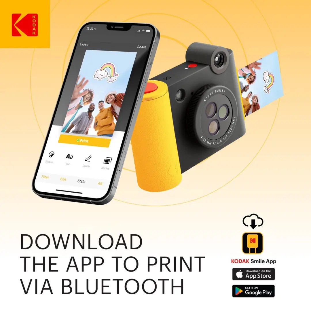 Kodak Smile+ Instant Camera - Zwart - afbeelding 4 van 6