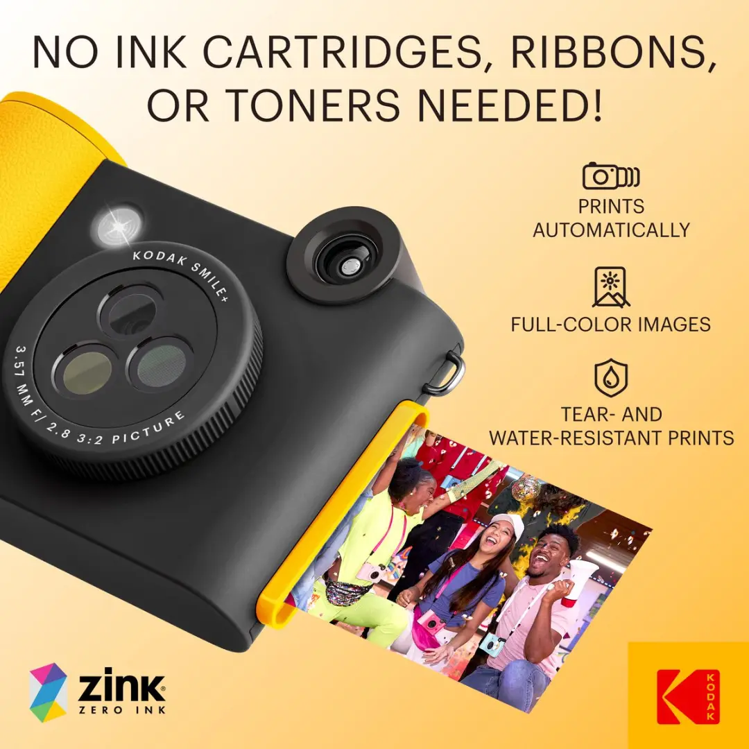 Kodak Smile+ Instant Camera - Zwart - afbeelding 2 van 6