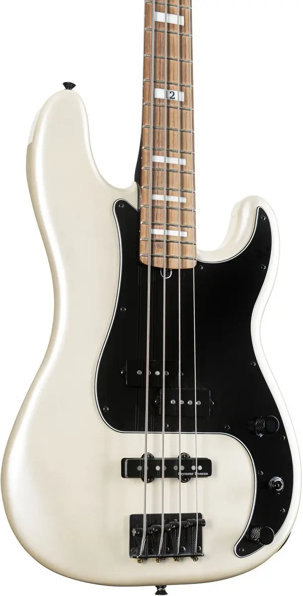 Fender Duff McKagan Deluxe Precision Bass RW - 6 Snaren - White Pearl