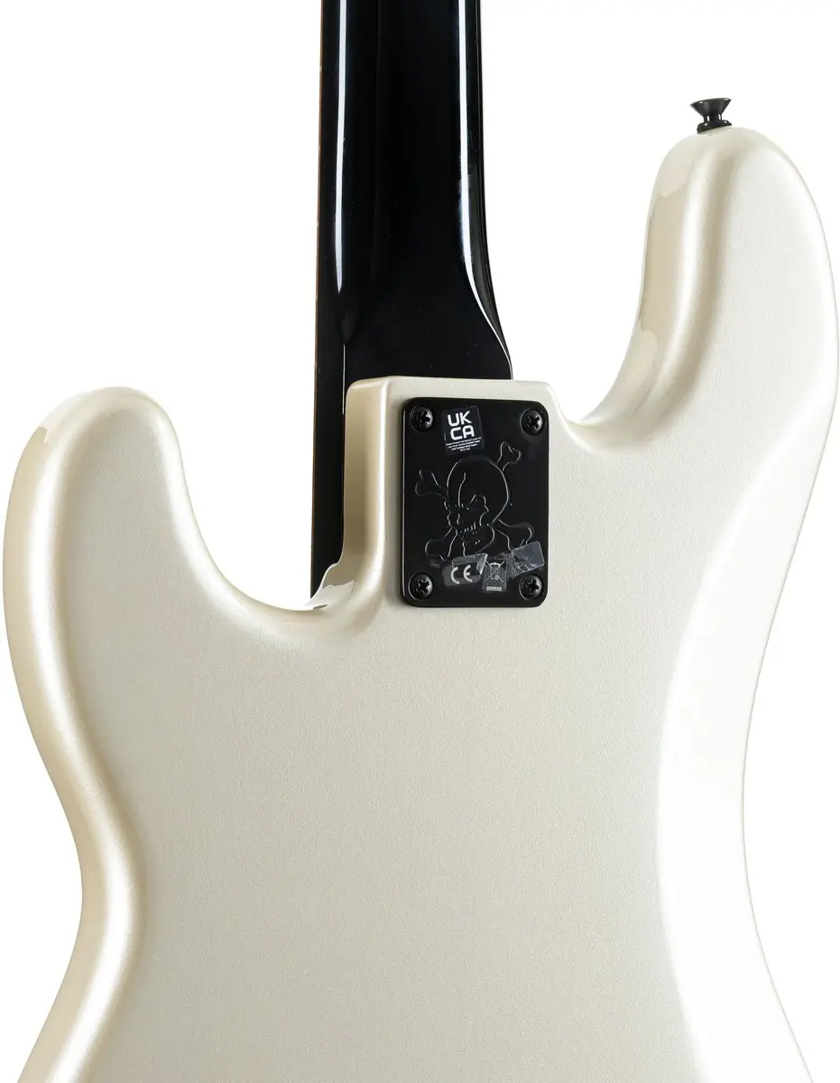Fender Duff McKagan Deluxe Precision Bass RW - 6 Snaren - White Pearl