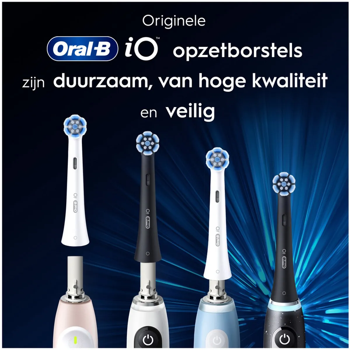 Oral-B iO Ultimate Clean Opzetborstels 2 Stuks - Zwart