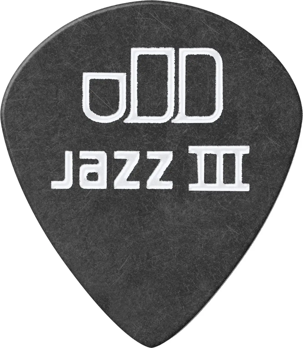 Dunlop Tortex Pitch Jazz Picks 0,60mm - 12 Stuks - Zwart