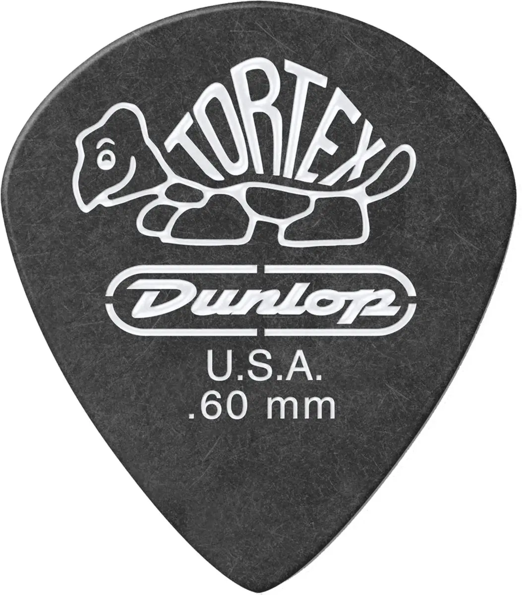 Dunlop Tortex Pitch Jazz Picks 0,60mm - 12 Stuks - Zwart