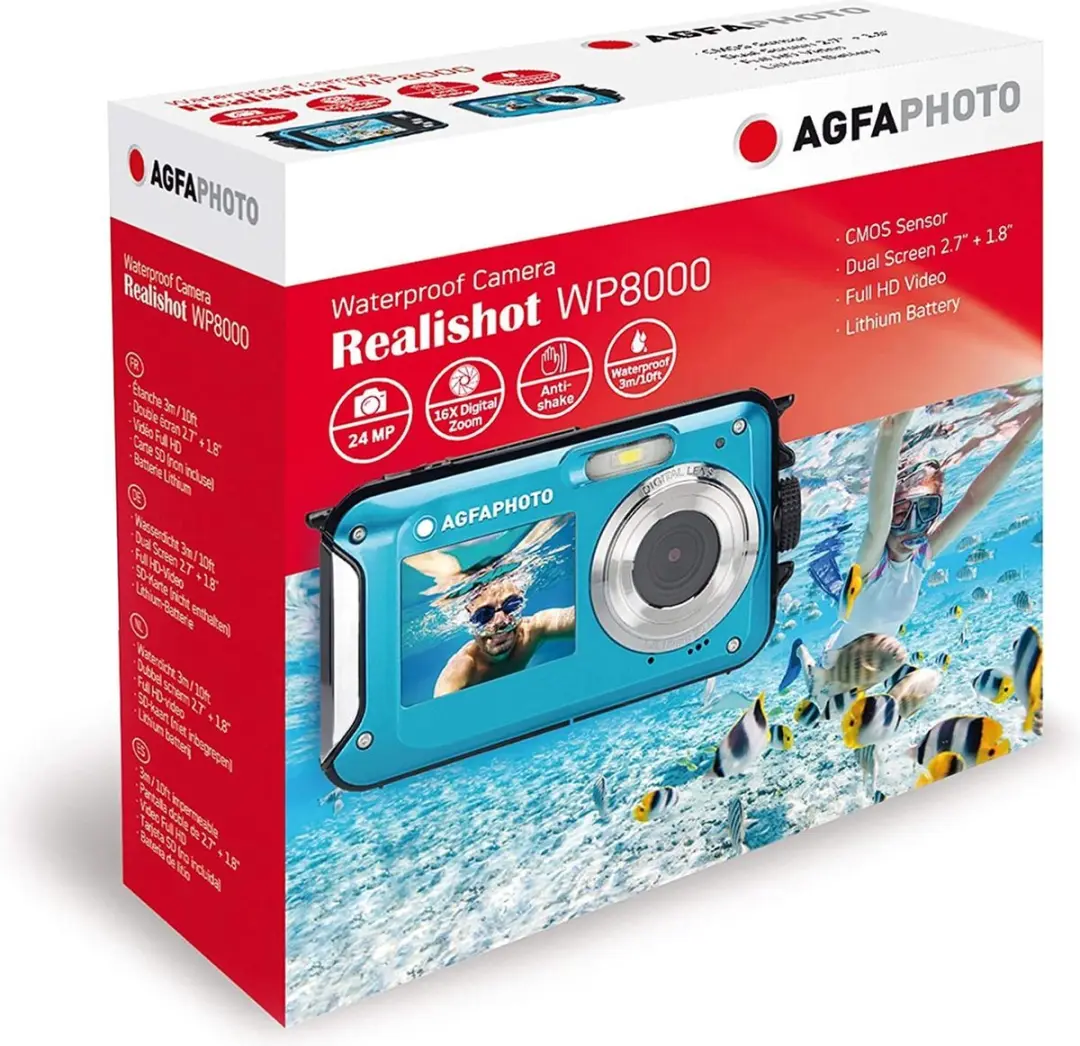 AgfaPhoto WP8000 Compactcamera 24MP - Blauw