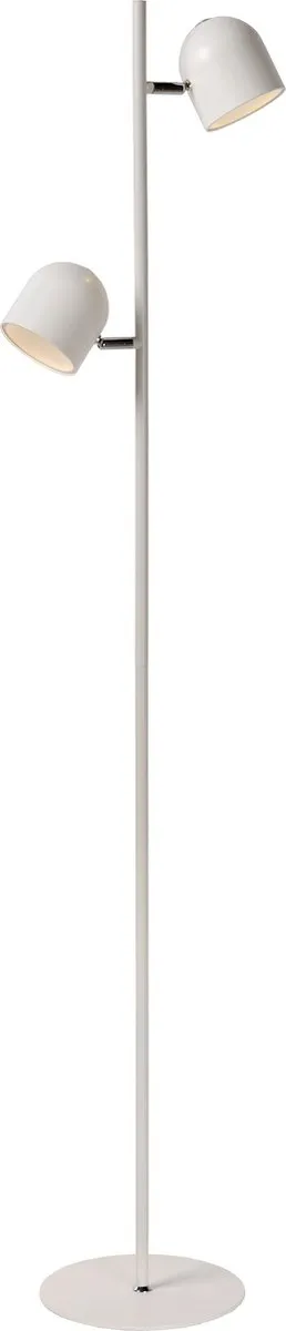 Lucide Skanska Vloerlamp LED 3 StepDim 2x5W 3000K - Wit