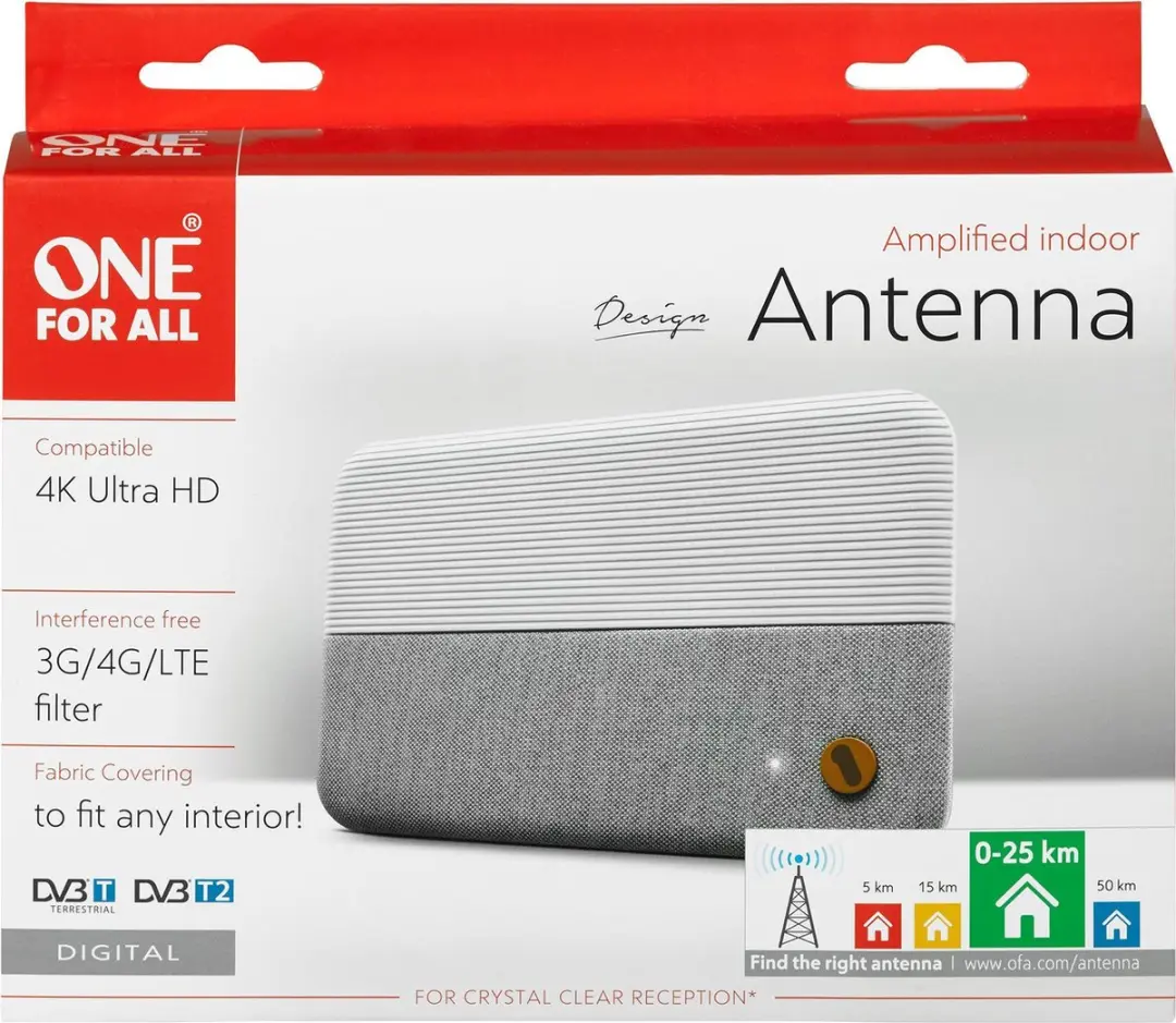 One For All SV 9436 DVB-T/T2 Antenne - Wit-grijs