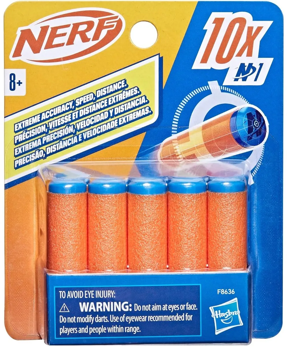 Nerf N Series N1 F8636 Pijltjes - 10 Stuks - Multikleur - afbeelding 6 van 6