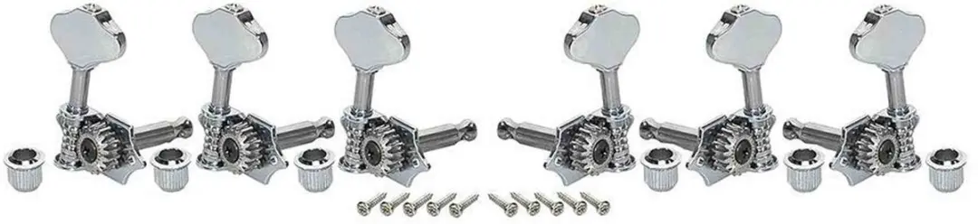 Wilkinson WJ-28N/CR Gitaar Stemmechanieken - 6 Stuks - Chroom