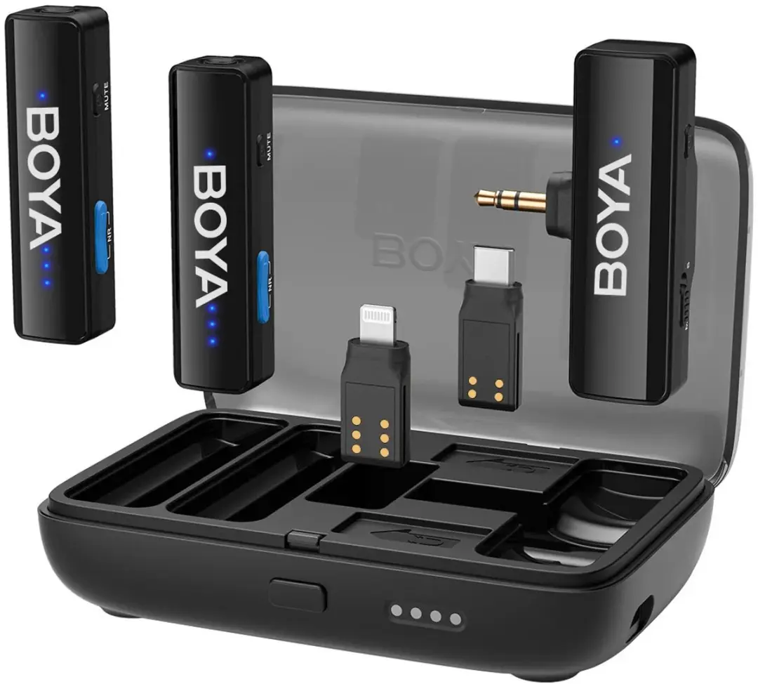 Boya Boyalink V2.0 3-in-1 Draadloos Microfoonset - Zwart