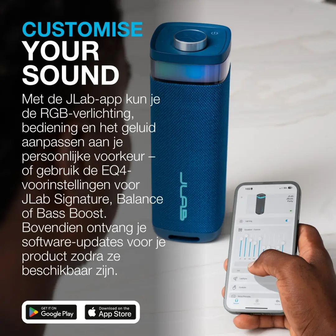 JLab Jbuds IEUSBJBUDSRNVY62 Draadloze Speaker - Blauw