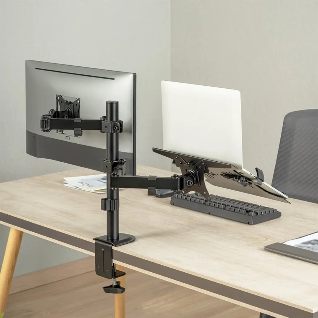 Logilink Monitorarm met Laptophouder - 17-32" - Zwart