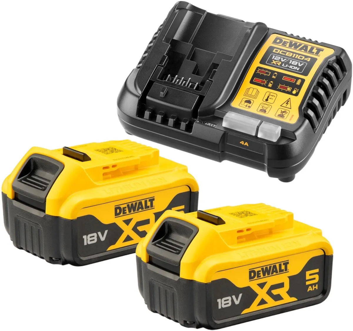 DeWalt DCK2080P2T AccuSet - DCD796 Boormachine & DCG405 Haakse Slijper 18V 5.0Ah - afbeelding 6 van 6
