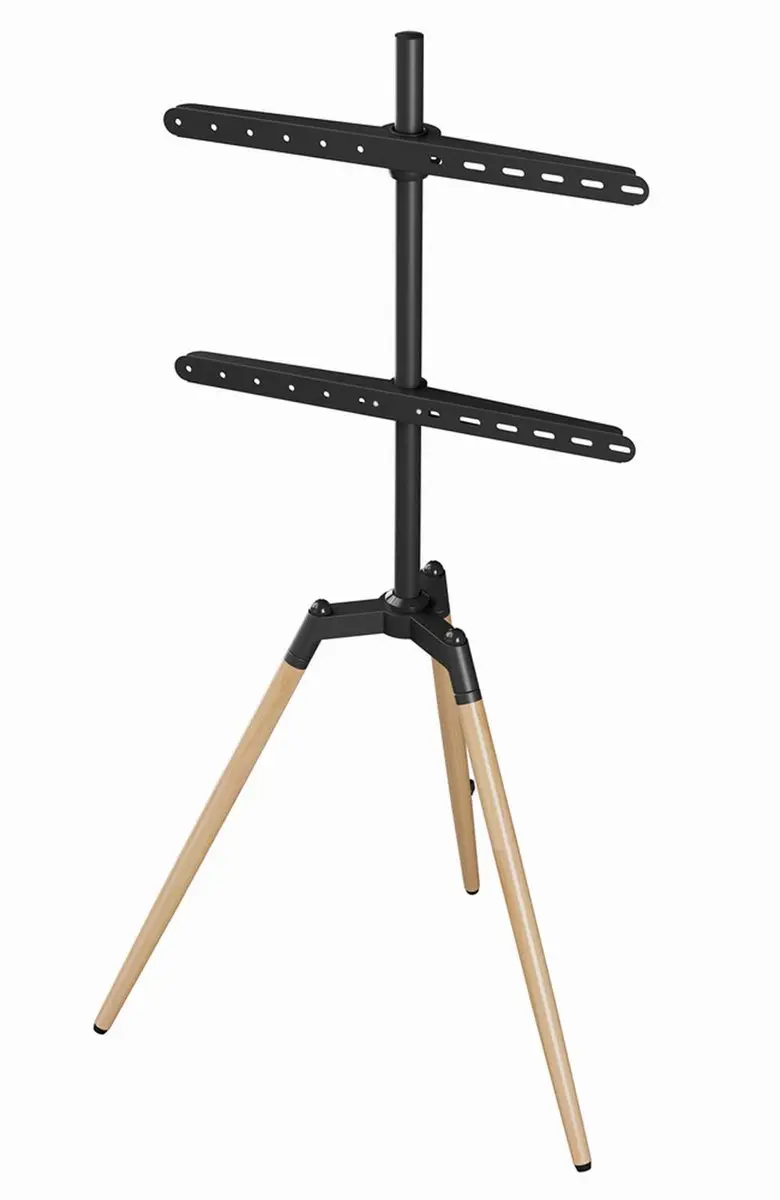 Gembird TV-standaard Driepoot 32-65" - Zwart/Hout