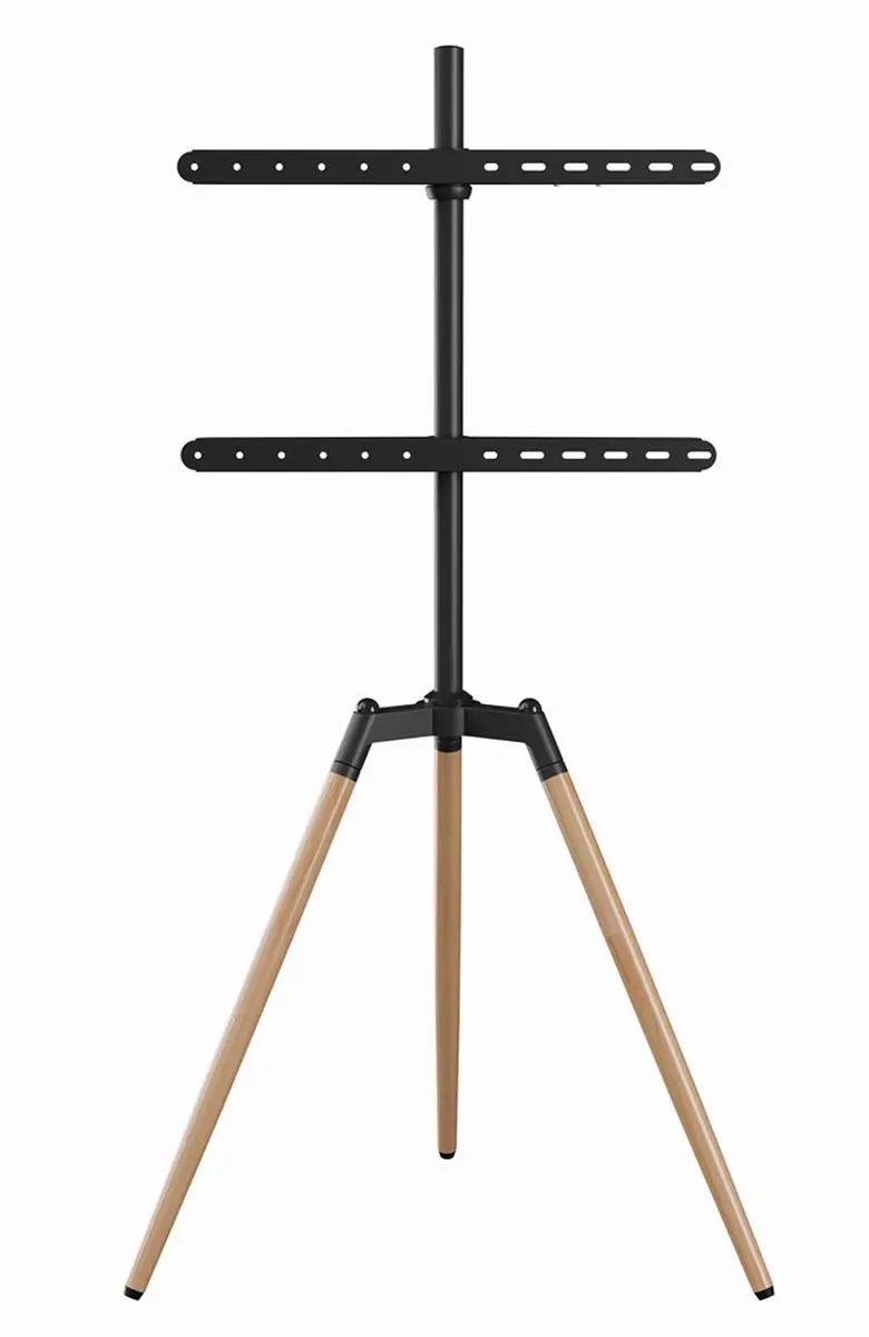 Gembird TV-standaard Driepoot 32-65" - Zwart/Hout - afbeelding 6 van 6