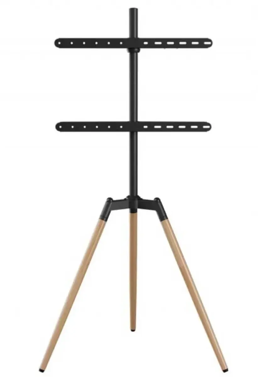 Gembird TV-standaard Driepoot 32-65" - Zwart/Hout