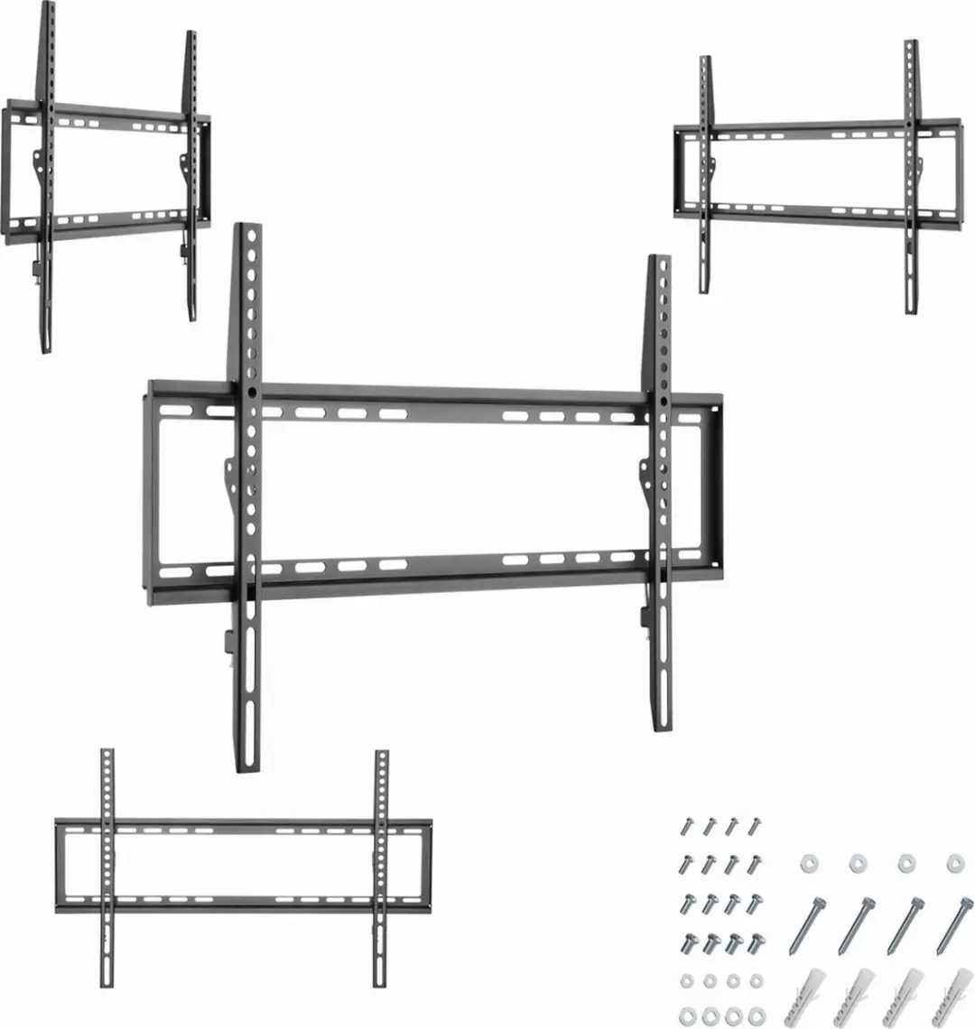 Gembird WM-70F-03 Vaste TV Muurbeugel - 37-70 inch - Zwart