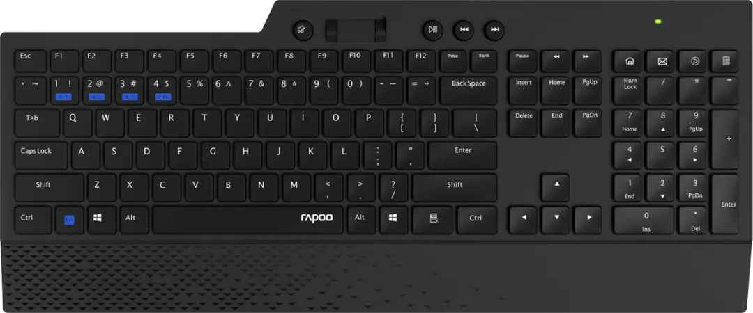 Rapoo 8200T Draadloze Combo Set - Toetsenbord & Muis - Zwart