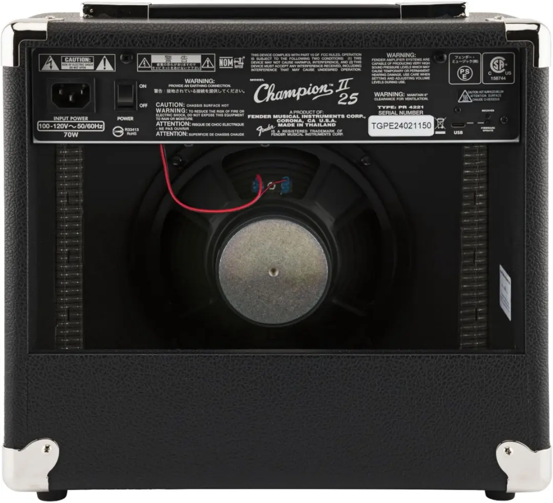 Fender Champion II 25 Gitaarversterker - 25W - Zwart