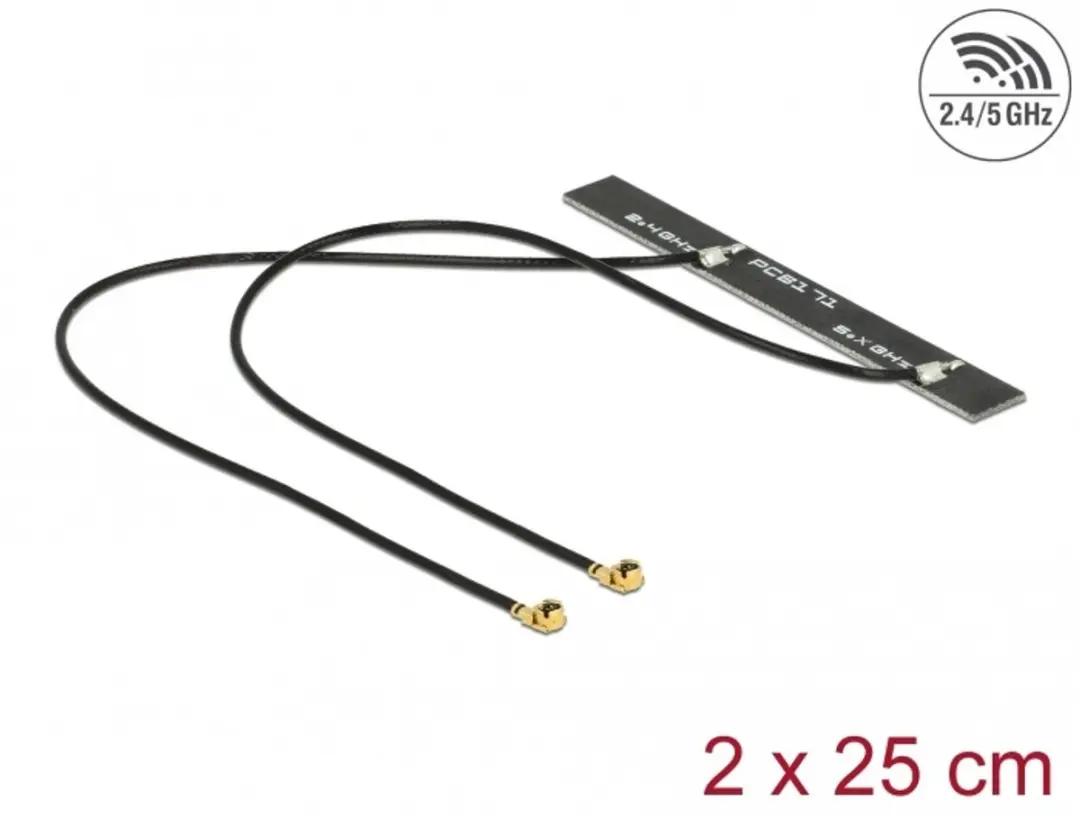 Delock WLAN WiFi 6 Antenne 2x 5dBi