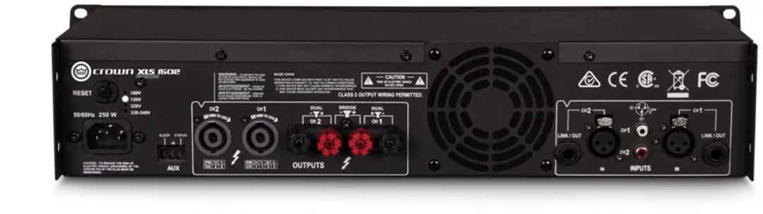 Crown XLS 1502 DriveCore2 2-Kanaals Eindversterker 525W