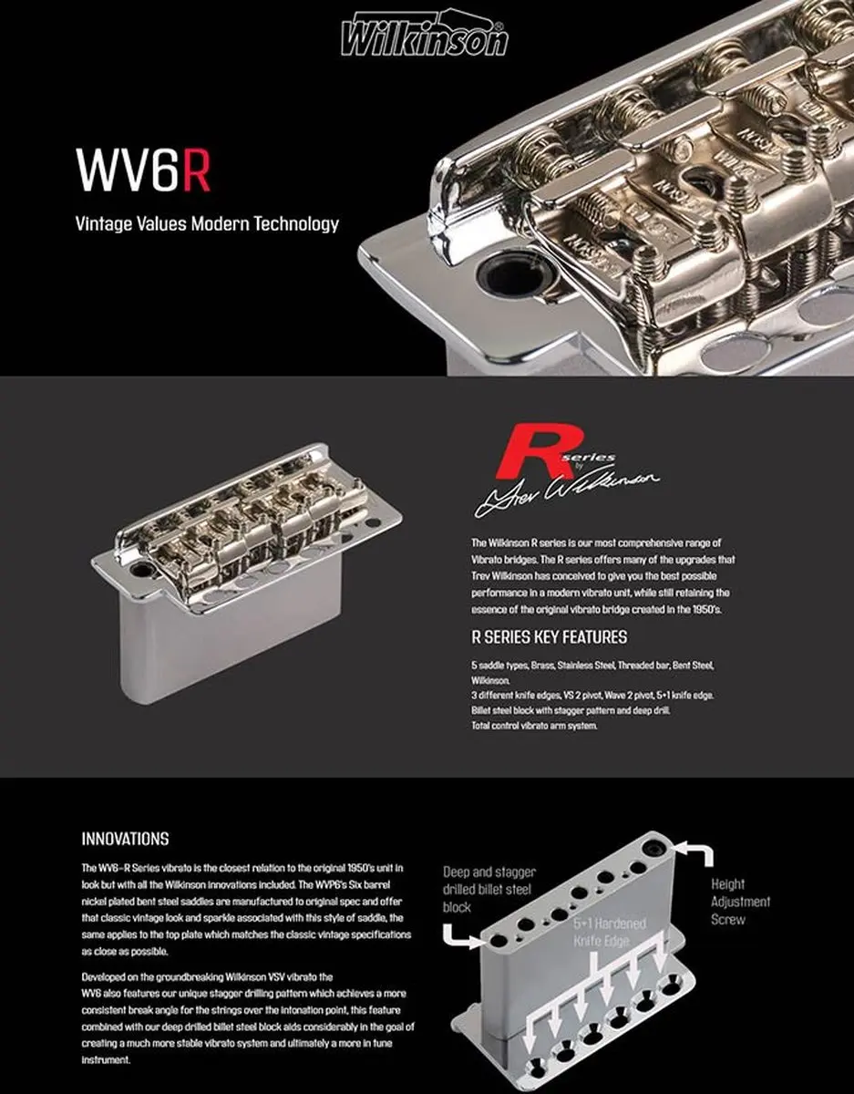 Wilkinson WV6/G Tremolo - Goud