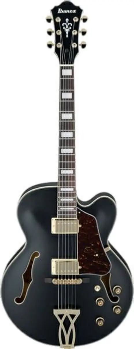 Ibanez Artcore AF75G-BKF Semi-akoestische gitaar - Zwart