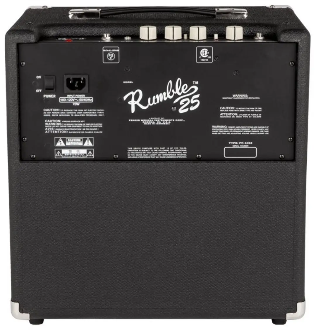 Fender Rumble 25 V3 Basgitaarversterker Combo 100W