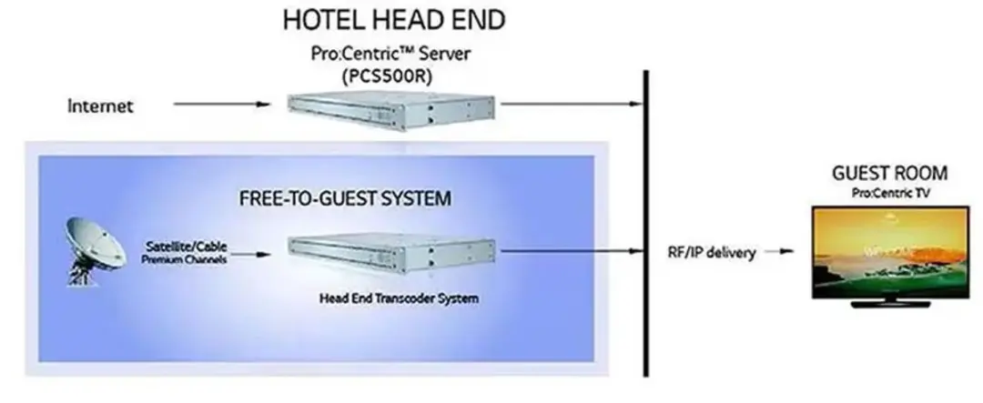 LG PCS500R Pro:Centric Hotel TV Server - Grijs
