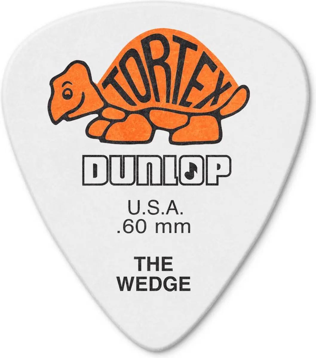 Dunlop Wedge Plectrum 0.60mm - 12 Stuks