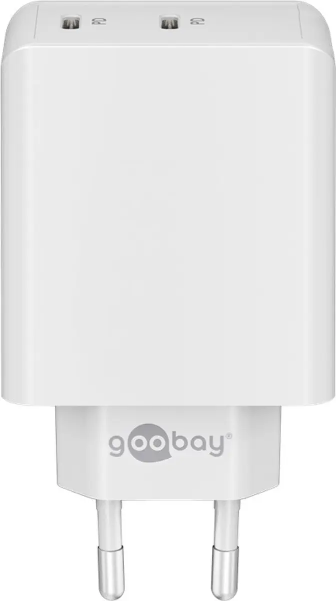 Goobay 61758 Thuislader - 36W - 2x USB-C PD - Wit