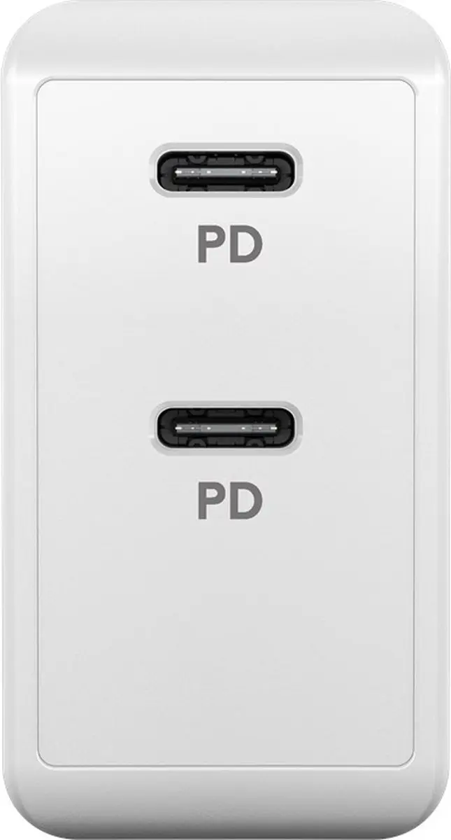 Goobay 61758 Thuislader - 36W - 2x USB-C PD - Wit