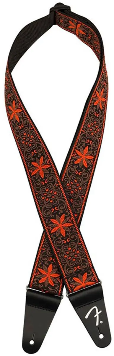 Fender Pasadena Geweven Gitaarband Orange Wallflower